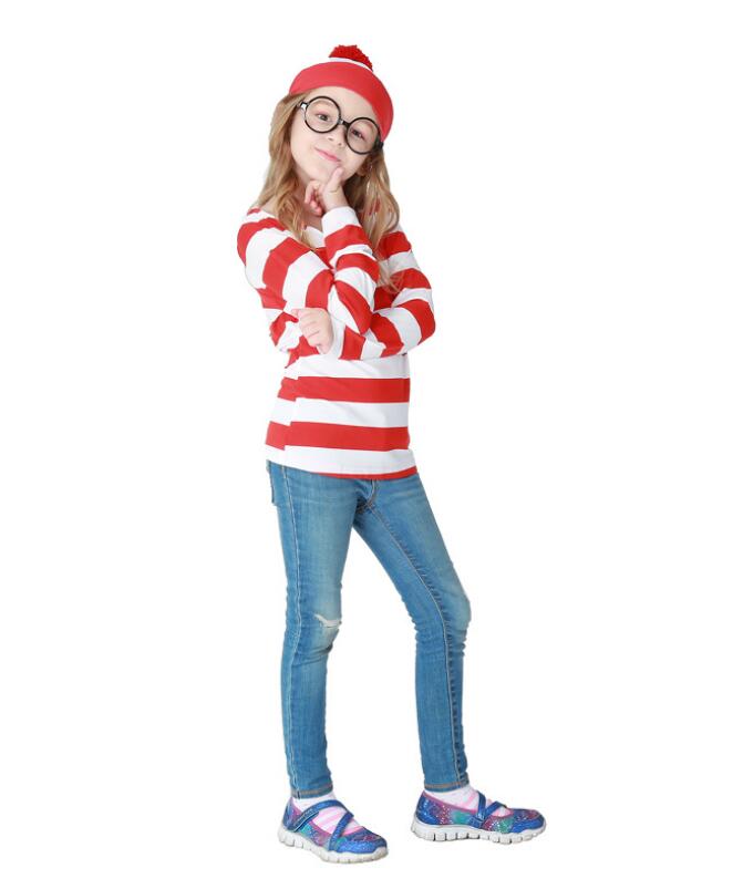 F68172 Red Stripe children costume set